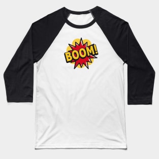 Boom Comic Explosion Baseball T-Shirt